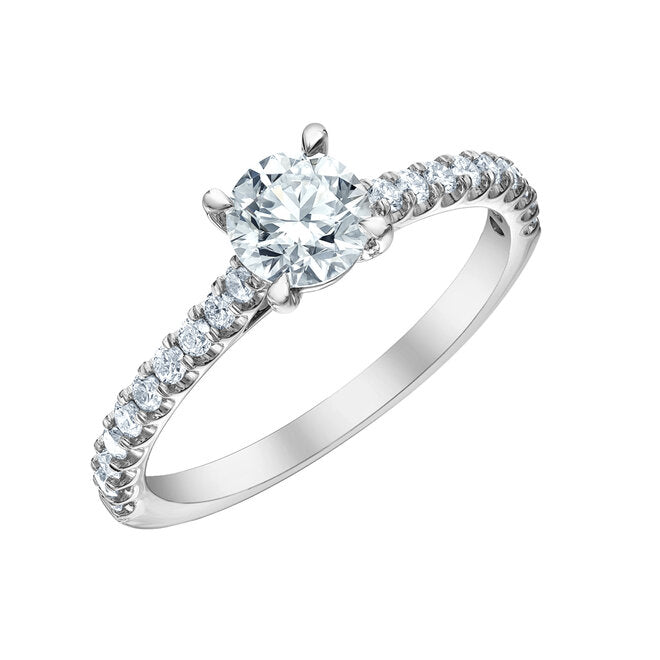 diamond, ring, white gold