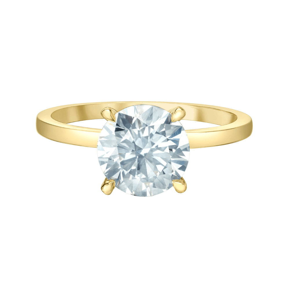 1.60 Carat Wedding Ring in 14k Yellow Gold - BellemareDugasJoaillerie