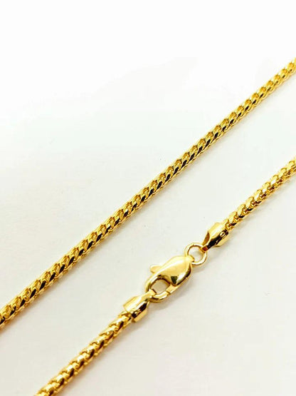 10k Solid Gold Franco chain ~2mm - BellemareDugasJoaillerie