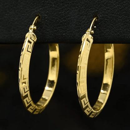 10k Yellow Gold Hoop Earrings - BellemareDugasJoaillerie