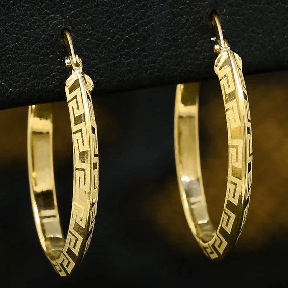 10k Yellow Gold Hoop Earrings - BellemareDugasJoaillerie