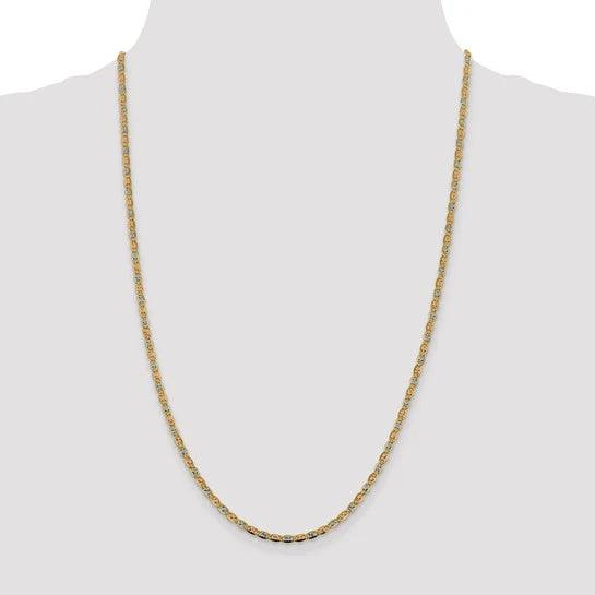 Pavé Chain in 14K Yellow Gold - BellemareDugasJoaillerie