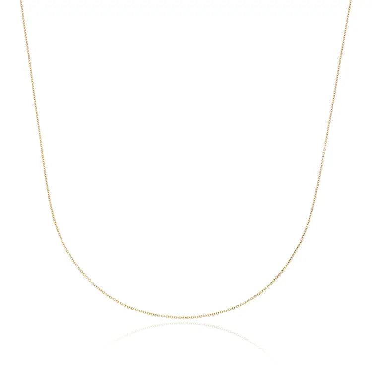 Cable Closed Chain in 14k Solid Gold - BellemareDugasJoaillerie