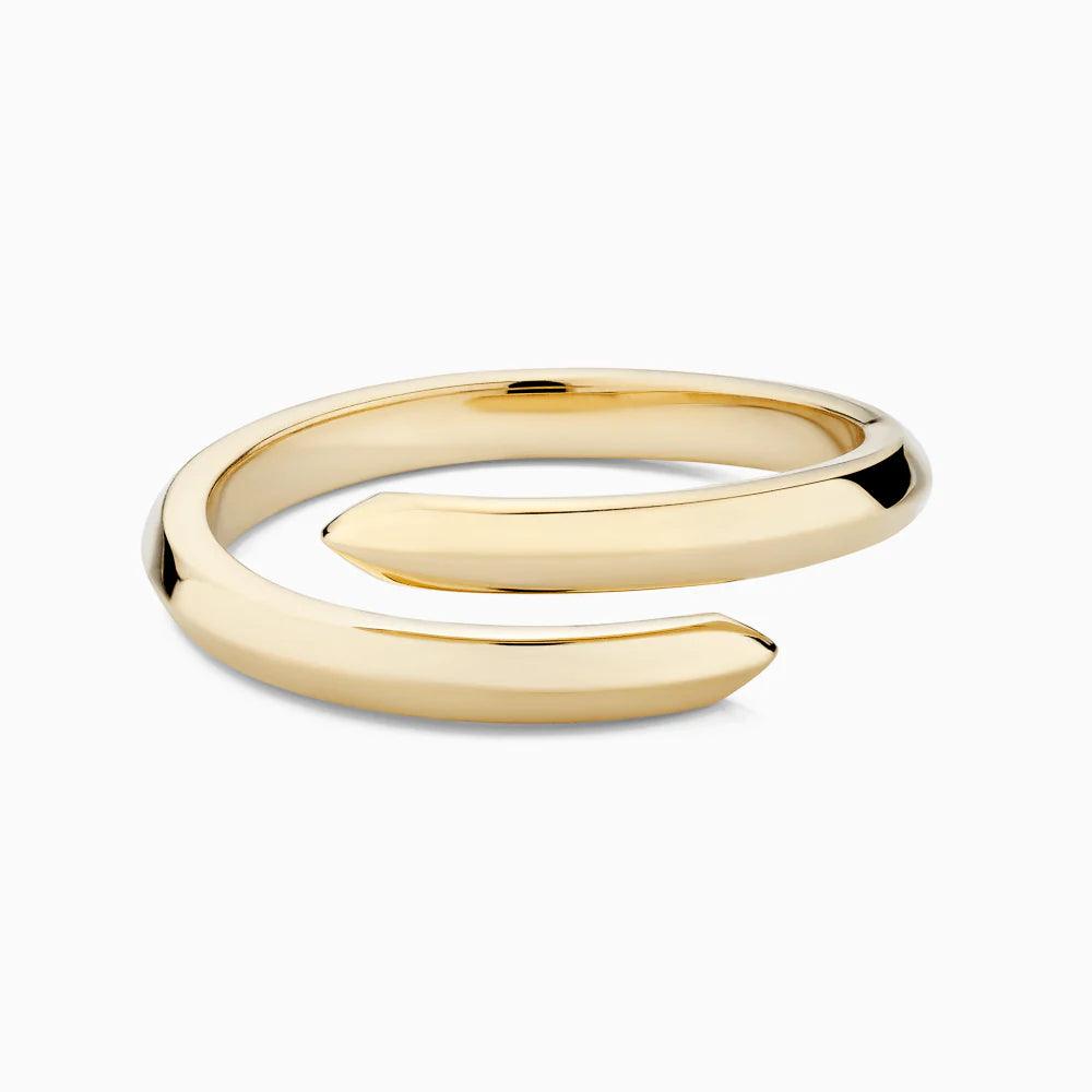 Dual Touch Gold Ring in 18k Yellow Gold - BellemareDugasJoaillerie