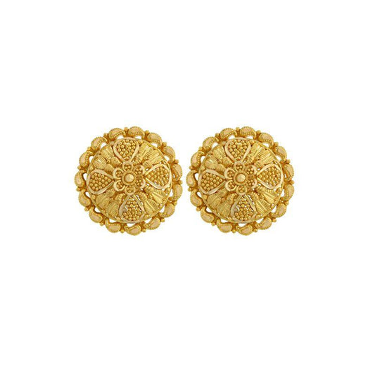 22k Gold, Yellow Gold, Gold, Gold earring, earrings