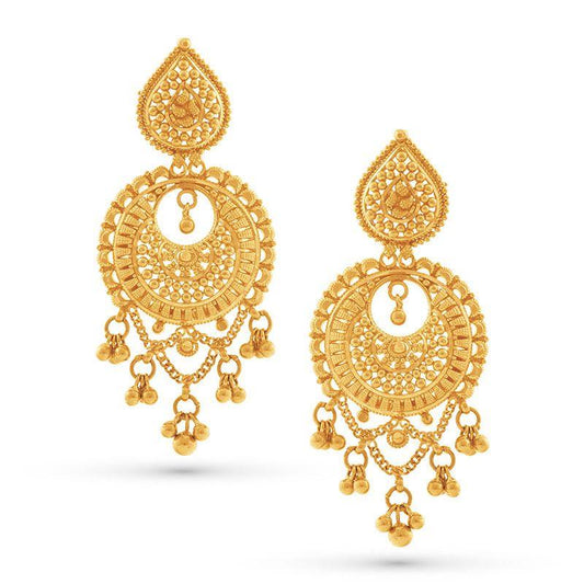 22k Gold, Yellow Gold, Gold, Gold earring, earrings,