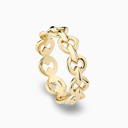 Linked Love Ring in 18k Yellow Gold - BellemareDugasJoaillerie