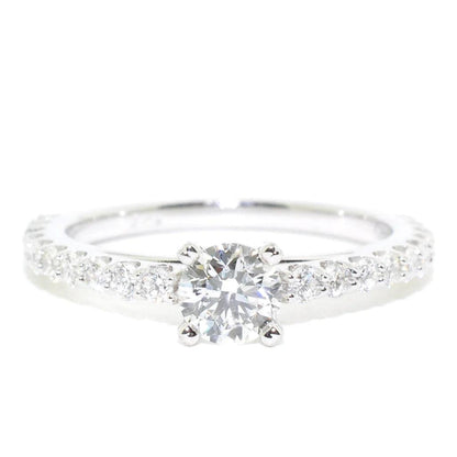 Lumière Diamond Engagement Ring in 14k White Gold - BellemareDugasJoaillerie