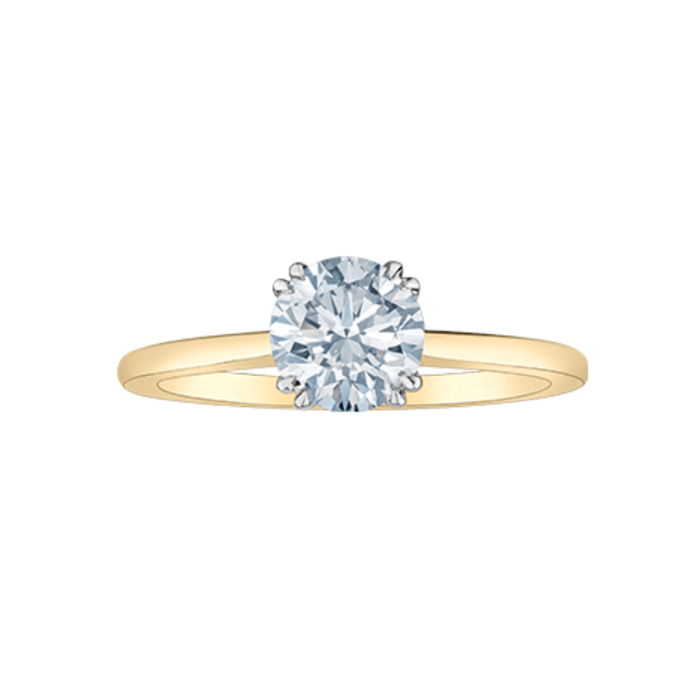 Solitary Ring 1.02CT in 14k yellow gold - BellemareDugasJoaillerie