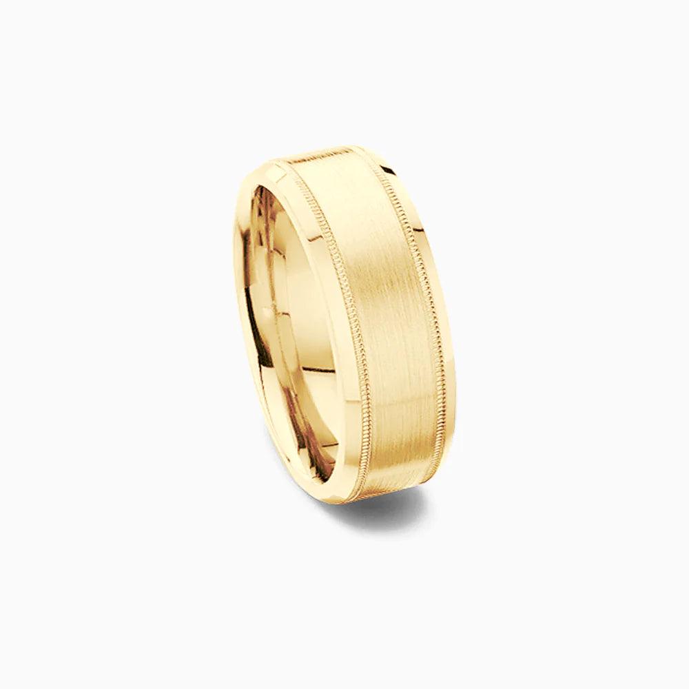 Twin Moat Band in 18k Yellow Gold - BellemareDugasJoaillerie