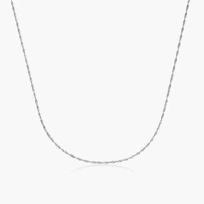 Twist Chain Necklace in 14k Yellow Gold - BellemareDugasJoaillerie